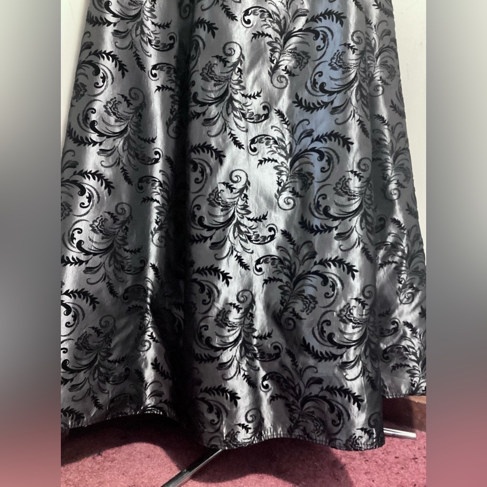 Vintage Gothic Maxi Dress 90s Y2K Witchy Prom Gown Size 8 - Picture 12 of 17